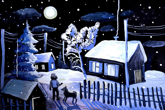 Грязовецкие художники запечатлели «музыку зимы»